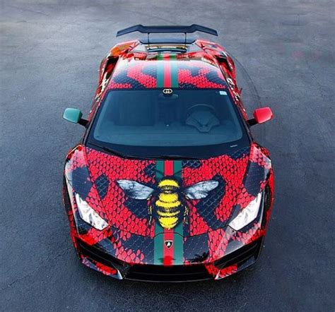 gucci print car wrap|Gucci lamborghini wrap.